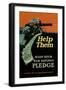 Help Them - Keep Your War Savings Pledge-Caspar Emerson, Jr.-Framed Art Print