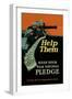 Help Them - Keep Your War Savings Pledge-Caspar Emerson, Jr.-Framed Art Print