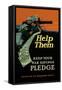 Help Them - Keep Your War Savings Pledge-Caspar Emerson, Jr.-Framed Stretched Canvas