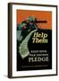 Help Them - Keep Your War Savings Pledge-Caspar Emerson, Jr.-Framed Art Print