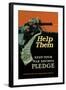 Help Them - Keep Your War Savings Pledge-Caspar Emerson, Jr.-Framed Art Print