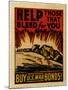 "Help Those That Bleed For You -- Buy U.S. War Bonds!", 1943-null-Mounted Giclee Print