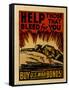 "Help Those That Bleed For You -- Buy U.S. War Bonds!", 1943-null-Framed Stretched Canvas