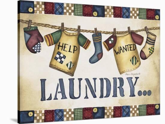Help Wanted Laundry-Laurie Korsgaden-Stretched Canvas