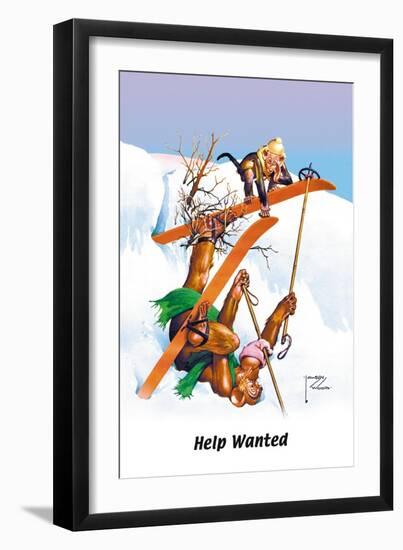 Help Wanted-Lawson Wood-Framed Art Print