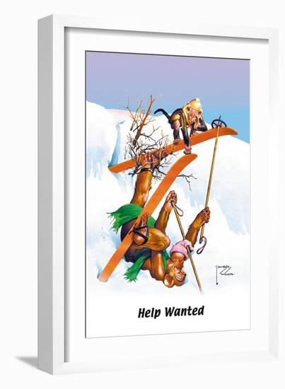 Help Wanted-Lawson Wood-Framed Art Print