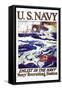 Help Your Country! Enlist in the Navy, c.1917-Henry Reuterdahl-Framed Stretched Canvas