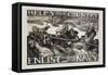 Help Your Country Stop This. Enlist in the Navy-Frank Brangwyn-Framed Stretched Canvas