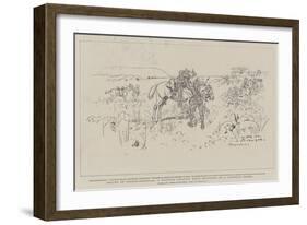 Helped by Fellow-Colonials, a Wounded Canadian Scout Succoured by a Victorian Patrol-Charles Edwin Fripp-Framed Giclee Print