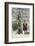 Helpful Angel Accompanies Two Children into the Woods to Help Them Choose Their Tree-null-Framed Photographic Print