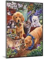 Helpful Garden Paws-Jenny Newland-Mounted Giclee Print