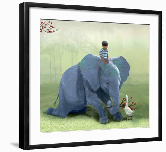 Helping a Friend-Nancy Tillman-Framed Giclee Print