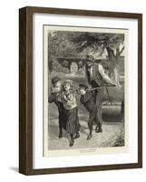 Helping Gardener-Robert Barnes-Framed Giclee Print