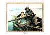 Helping Hand Little Girl Dad Art Print Poster Boat-null-Lamina Framed Poster