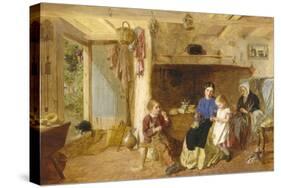 Helping Mother-G. W. Brownlow-Stretched Canvas