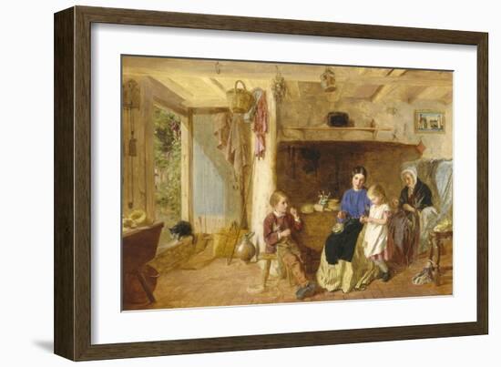 Helping Mother-G. W. Brownlow-Framed Giclee Print