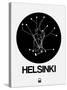 Helsinki Black Subway Map-NaxArt-Stretched Canvas