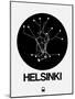 Helsinki Black Subway Map-NaxArt-Mounted Art Print