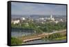 Helsinki from Above-Jon Hicks-Framed Stretched Canvas