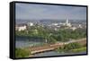 Helsinki from Above-Jon Hicks-Framed Stretched Canvas