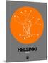 Helsinki Orange Subway Map-NaxArt-Mounted Art Print