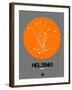 Helsinki Orange Subway Map-NaxArt-Framed Art Print
