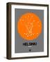 Helsinki Orange Subway Map-NaxArt-Framed Art Print