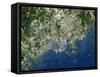 Helsinki, Satellite Image-PLANETOBSERVER-Framed Stretched Canvas