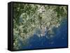 Helsinki, Satellite Image-PLANETOBSERVER-Framed Stretched Canvas