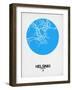 Helsinki Street Map Blue-NaxArt-Framed Art Print