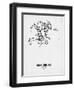 Helsinki Street Map White-NaxArt-Framed Art Print