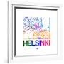 Helsinki Watercolor Street Map-NaxArt-Framed Art Print