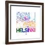 Helsinki Watercolor Street Map-NaxArt-Framed Art Print