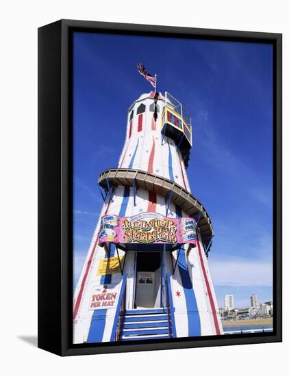 Helter Skelter at Brighton Pier, Brighton, Sussex, England-Steve Vidler-Framed Stretched Canvas