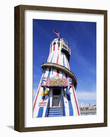 Helter Skelter at Brighton Pier, Brighton, Sussex, England-Steve Vidler-Framed Photographic Print