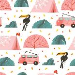 Cute Tropical Pattern-Helter skelter-Art Print