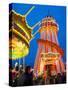 Helter Skelter, Goose Fair, Nottingham, Nottinghamshire, England, United Kingdom, Europe-Frank Fell-Stretched Canvas