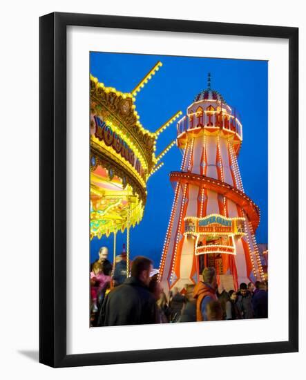 Helter Skelter, Goose Fair, Nottingham, Nottinghamshire, England, United Kingdom, Europe-Frank Fell-Framed Photographic Print