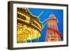 Helter Skelter, Goose Fair, Nottingham, Nottinghamshire, England, United Kingdom, Europe-Frank Fell-Framed Photographic Print