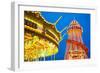 Helter Skelter, Goose Fair, Nottingham, Nottinghamshire, England, United Kingdom, Europe-Frank Fell-Framed Photographic Print