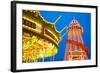 Helter Skelter, Goose Fair, Nottingham, Nottinghamshire, England, United Kingdom, Europe-Frank Fell-Framed Photographic Print