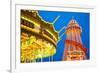 Helter Skelter, Goose Fair, Nottingham, Nottinghamshire, England, United Kingdom, Europe-Frank Fell-Framed Photographic Print