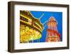 Helter Skelter, Goose Fair, Nottingham, Nottinghamshire, England, United Kingdom, Europe-Frank Fell-Framed Photographic Print