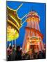 Helter Skelter, Goose Fair, Nottingham, Nottinghamshire, England, United Kingdom, Europe-Frank Fell-Mounted Photographic Print