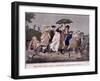 Helter Skelter - or a Shower on Greenwich Hill, London, 1798-null-Framed Giclee Print