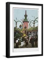 Helter Skelter Ride in Coney Island's Luna Park-null-Framed Giclee Print