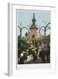 Helter Skelter Ride in Coney Island's Luna Park-null-Framed Giclee Print