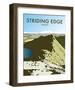 Helvellyn Edge, Lake District - Dave Thompson Contemporary Travel Print-Dave Thompson-Framed Art Print