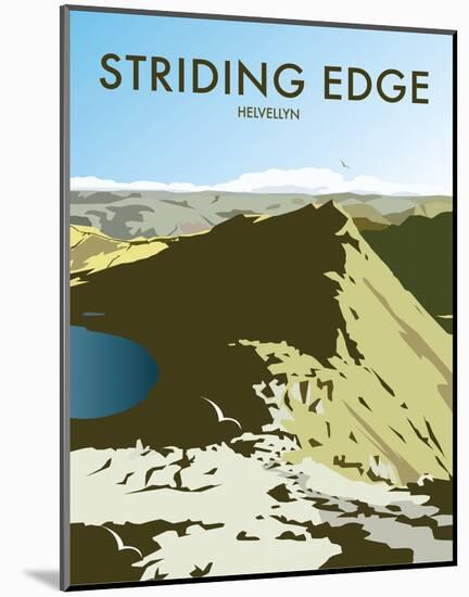 Helvellyn Edge, Lake District - Dave Thompson Contemporary Travel Print-Dave Thompson-Mounted Art Print