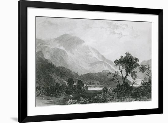 Helvellyn, Lake District-Thomas Allom-Framed Art Print